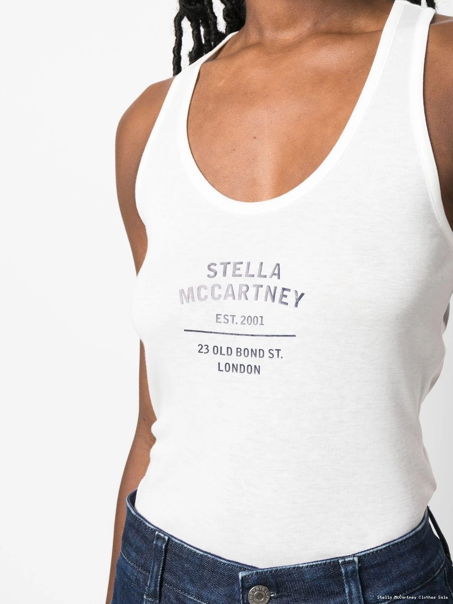 Affordable McCartney Women racerback top logo-print Stella 0821